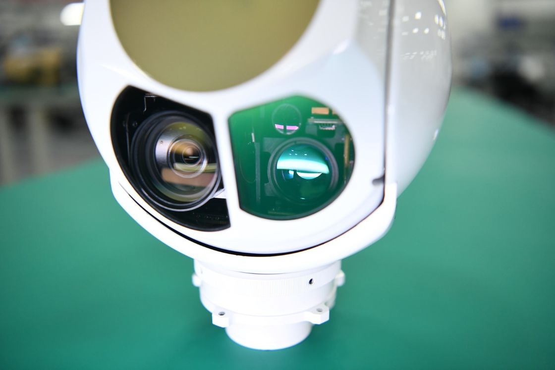 Cosse électro-optique aéroportée de système EO IR à trois axes et à trois capteurs